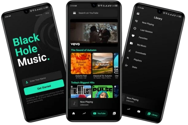 black hole music apk